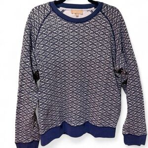 Blue Patterned Men's Sweater